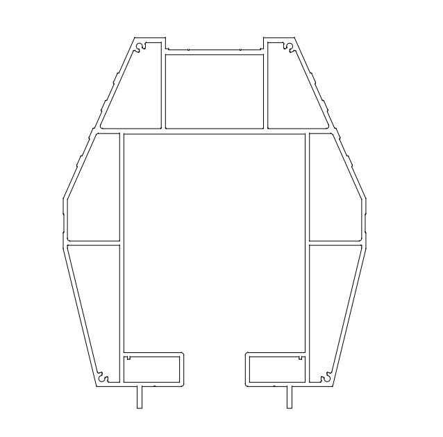 鋁型材定制開(kāi)模懸浮門鋁型材-工業(yè)鋁型材1